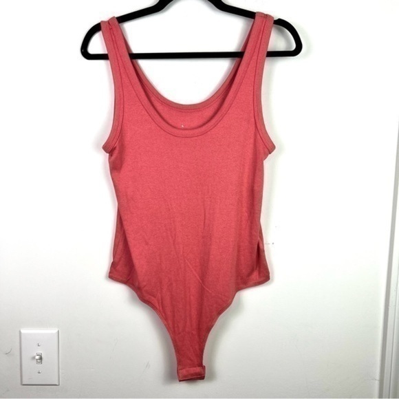 A New Day Coral Rubbed Snap Body Suit Sleeveless womens size large - Picture 1 of 6
